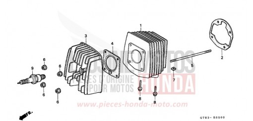 CYLINDRE/CULASSE PK50L de 1990